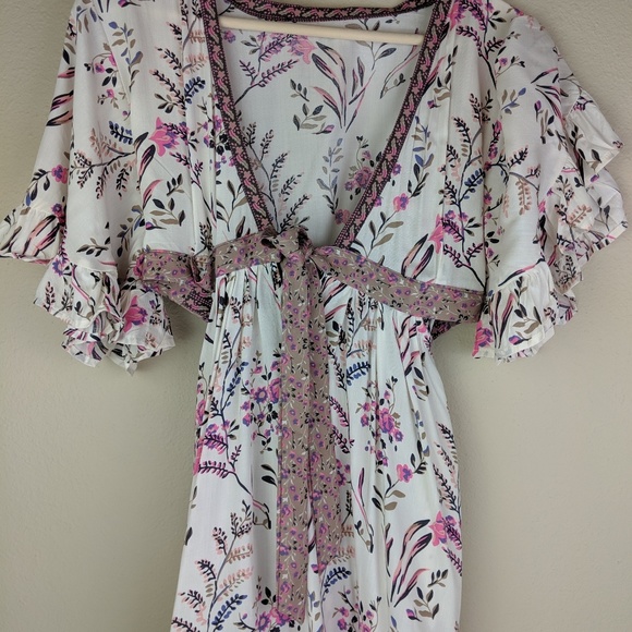 Spell Bound Bohemian Floral High Low Dress - Picture 5 of 8